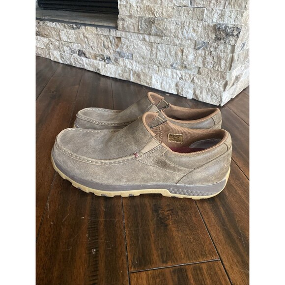 Twisted X Driving Moc Bomber Brown Slip On Shoes MXC0003 Mens 12 Wide - Picture 1 of 10